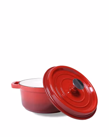 Gjutjärnsgryta - Röd