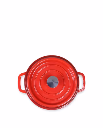 Gjutjärnsgryta - Röd