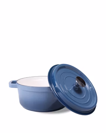 Gjutjärnsgryta - Stenblå