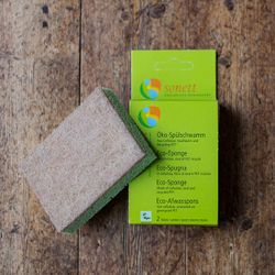 Disksvamp av naturmaterial, 2-pack