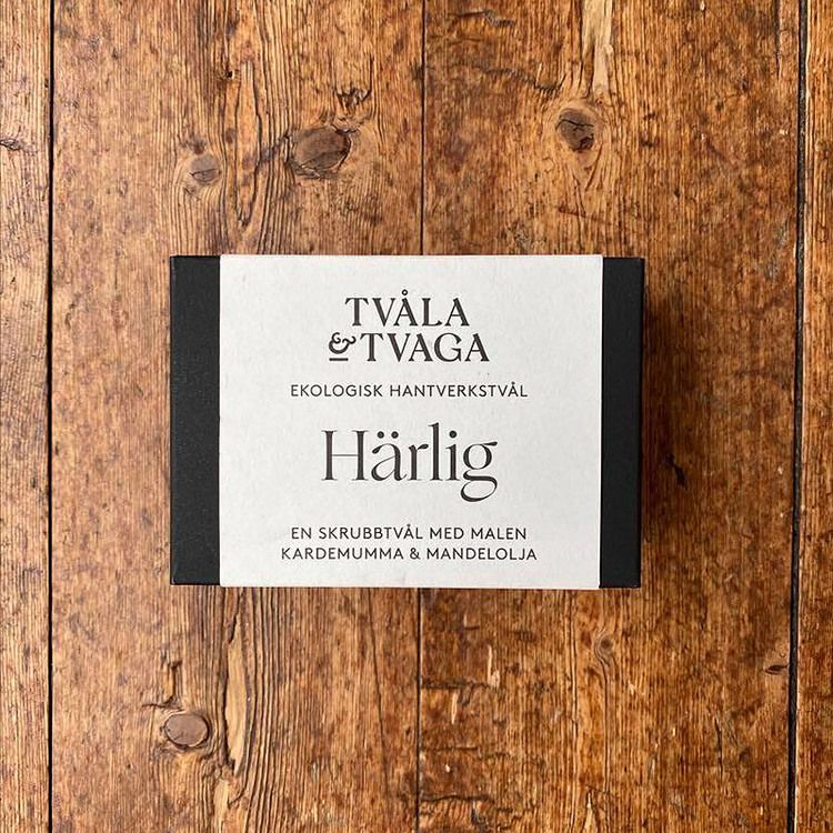 Härlig, skrubbtvål med kardemumma