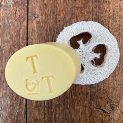 Tvålfat av loofahgurka