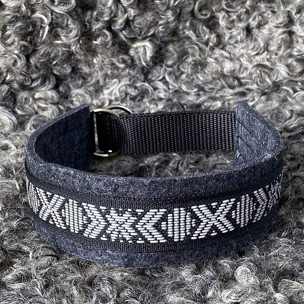 Halsband Classic i ull med reflexband