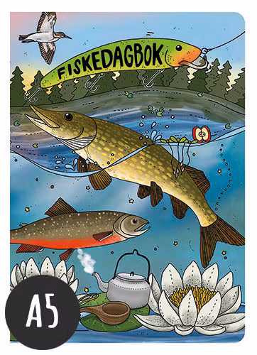 Anteckningsbok Fiskedagbok A5 från Eplaros