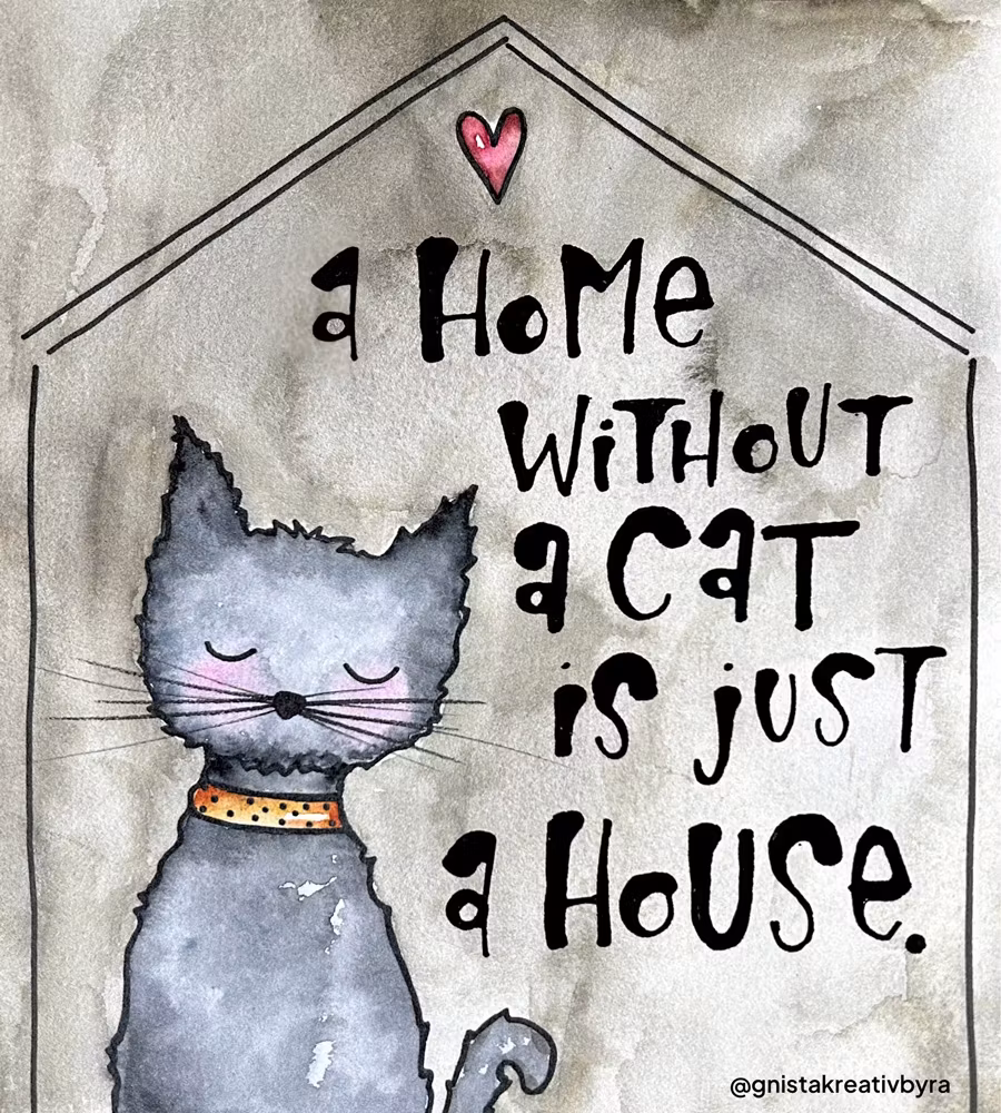 Disktrasa med konsttryck – A home cat