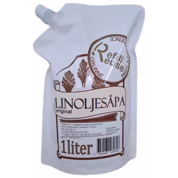 Linoljesåpa original refill, 1 liter, Grunne