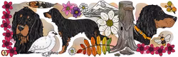 Emaljmugg gordon setter – 30 cl