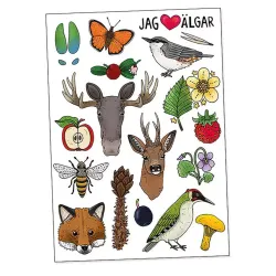 Eplaros gnuggistatueringar med skogstema