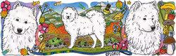 Emaljmugg Samojed – 30 cl