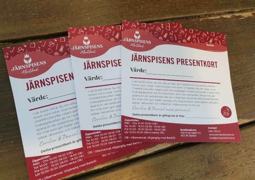 Järnspisens presentkort