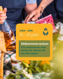 Midsommarveckan, 15 - 21 juni. Vi firar in midsommar! 🌸