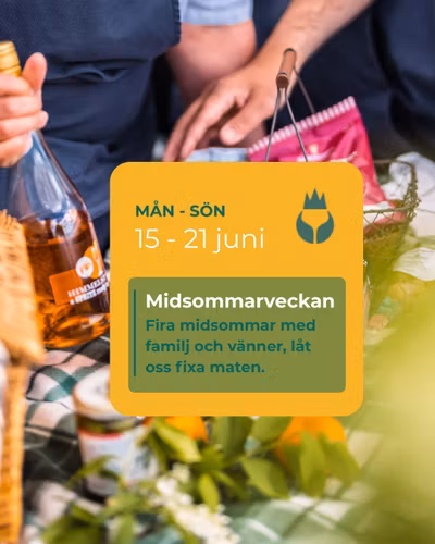 Midsommarveckan, 15 - 21 juni. Vi firar in midsommar! 🌸