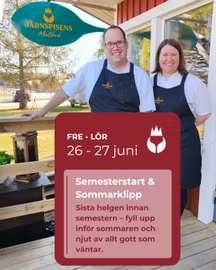 ☀️Semesterstart & sommarklipp 26 - 27 juni☀️