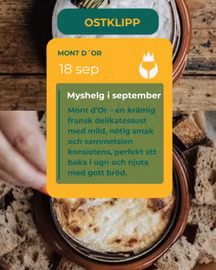 🍂 Mont d´or – till 18 sep! 🧀