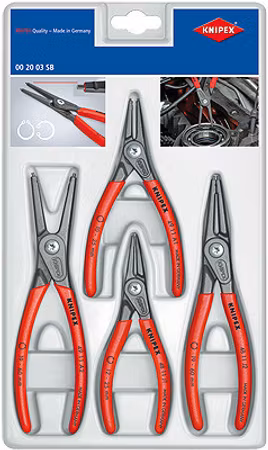 KNIPEX Låsringtångsats 4st