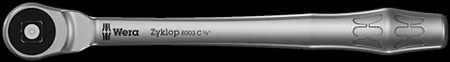WERA 8003 C Zyklop med push-funktion Metallspärrskaft med genomgående fyrkant och 1/2"-fattning1/2''x281.0