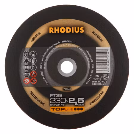RHODIUS FT38 Kapskiva 230x2,5 (25/förp)