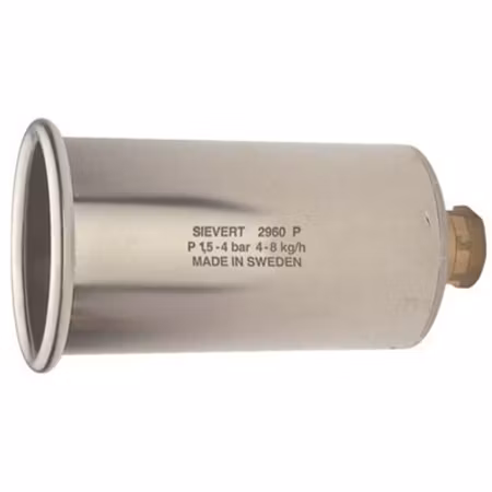 SIEVERT PRO 88 Kraftbrännare, rostfritt stål, Ø 60 mm, 5300 g/h 2 bar,  8250 g/h 4 bar