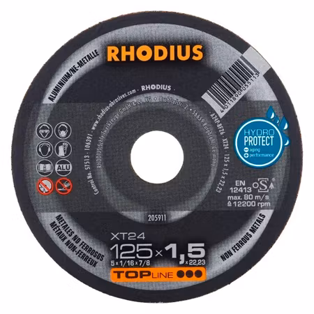 RHODIUS XT24 Kap 125x1,5 Alu (50/förp)