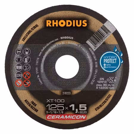 RHODIUS XT 100 CERAMICON 125x1,5x22,23 (25 förp)