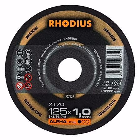RHODIUS XT70 125x1,0x22,23 (100 Förp)