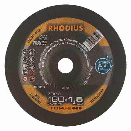 RHODIUS XKT10  Kapskiva180x1,5x22,23 (25 förp)