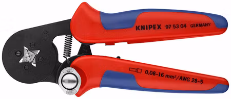KNIPEX Självinställande crimptänger för ändhylsor med sidoinföring - SB-pack
