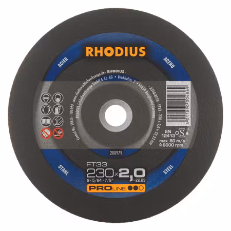 RHODIUS FT33 Kapskiva 230x2,0x22,23 (25 förp)