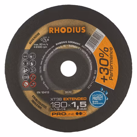 RHODIUS XT38 Kapskiva 180x1,5x22,23 (25 förp)