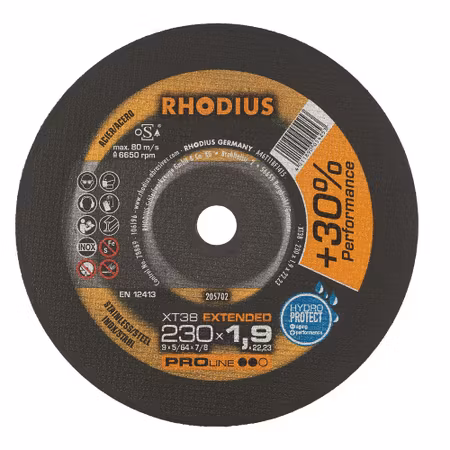 RHODIUS XT38 Kapskiva 230x1,9x22,23 (25 förp)
