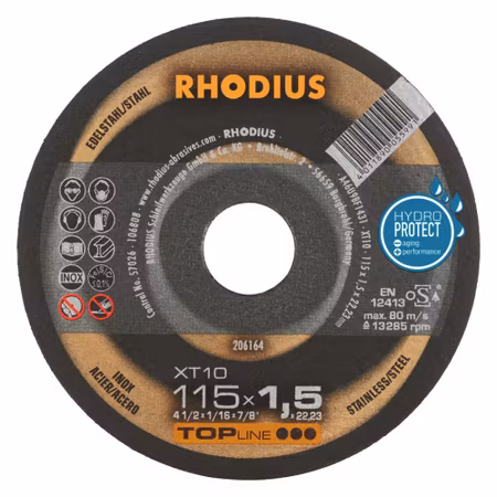 RHODIUS XT10 Kapskiva 115x1,5x22,23 (50 stk förp)