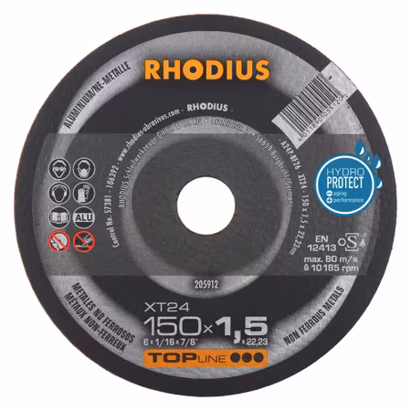 RHODIUS XT24 Kap 150x1,5 Alu (25/förp)