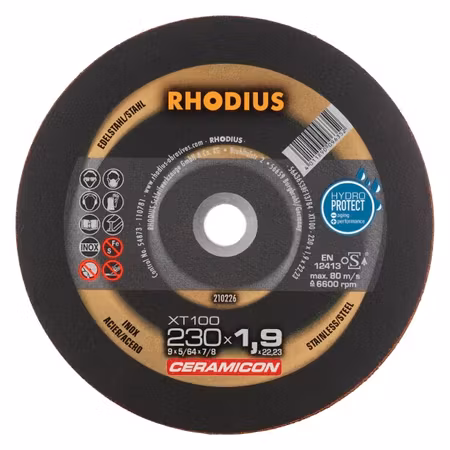 RHODIUS XT 100 CERAMICON 150,x1,5x22,23 (25 förp)