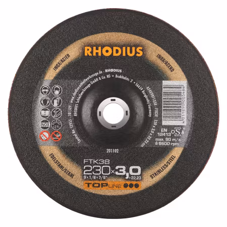 RHODIUS FTK38 Kapskiva 230x3.0x22,23 (25 förp)