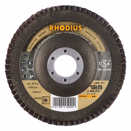 RHODIUS LGZF1 125x22,23 K80 (10 förp)