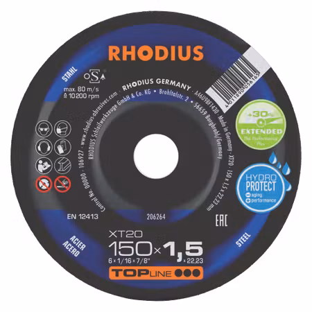 RHODIUS XT20 Kapskiva 150x1,5 x22,23 (25 förp)