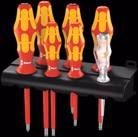 WERA 160i/165i/7 Rack Screwdriver set Kraftform Plus