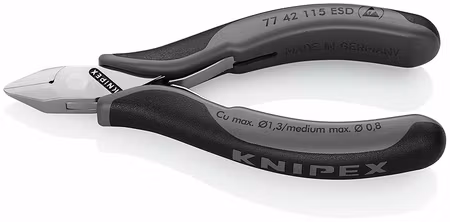 KNIPEX Sidavbitare m fjäder ESD 115mm