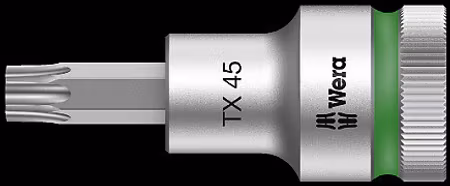 WERA 8767 C HF TX 20 x 60 mm Zyklop bit socket with 1/2" drive holding function TX 20x60
