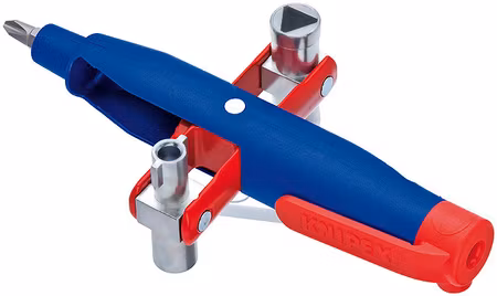KNIPEX Apparatskåpsnyckel för vanliga skåp- och avstängningssystem 145 mm