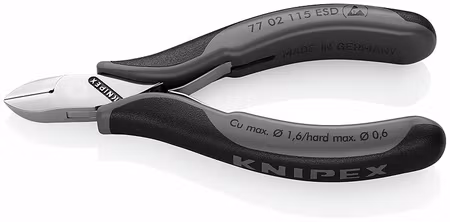 KNIPEX Sidavbitare m fjäder 115mm