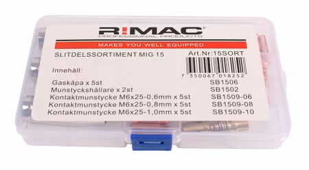 Slitdelssortiment M15