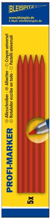 BLEISPITZ Stift till Profi Marker 5st röda