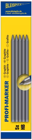 BLEISPITZ Stift till Profi Marker 5st vita