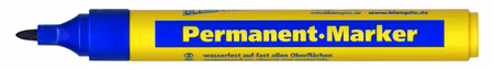 BLEISPITZ Permanet-Marker Rund spets Blå 10st
