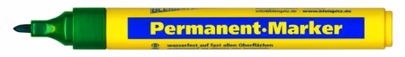 BLEISPITZ Permanet-Marker Rund spets Grön 10st