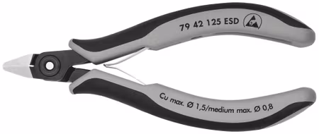 KNIPEX Elektroniksidavbitare ESD 125mm
