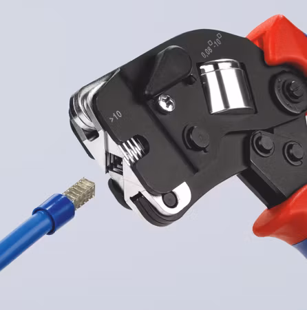 KNIPEX Självinställande presstång för ändhylsor med frontinföring