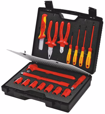 KNIPEX Kompaktlåda 17 delar