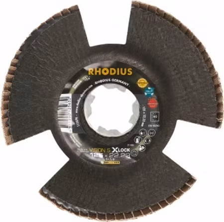 Rhodius Vision Speed XLock 125mm P60 10st/frp